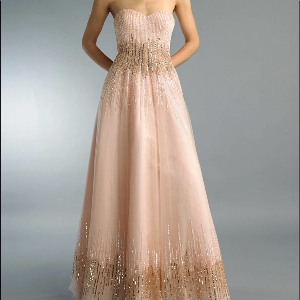 Basix Black Label blush ball gown D8293L